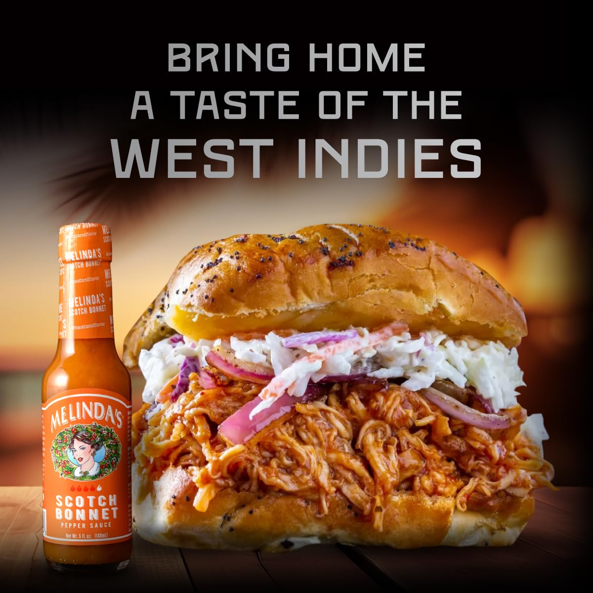 Melindas Scotch Bonnet Hot Sauce - Gourmet Pepper Sauce - Vegan, Gluten Free - 5oz, Pack of 4
