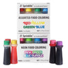 B. Sprinklin Assorted Liquid Food Coloring Kit, 8 Bottles, 0.3 Fl Oz / Neon (4) And Regular (4) Colors - Vibrant Food Dye For Sl