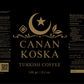 Canan Koska Turkish Coffee Medium Roast Ground Coffee 100% Arabica, Finely Ground for Rich Flavor and Smooth Texture, Ideal for