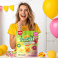 Amos Peelerz Assorted Peelable Gummy - Tropical Peeling Candy Variety Pack | Banana  Orange & Peach | 24 Individual Packs (608g) | Fun  Chewy & Shareable Treat