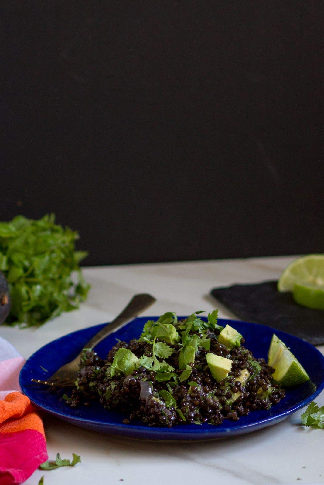 Pereg Whole Black Lentils - Non-GMO, Kosher Certified, Vegan - 16 Oz - Black