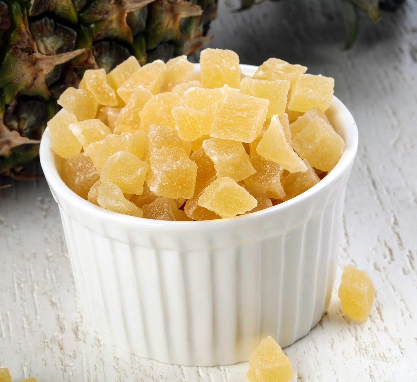 Anna and Sarah Dehydrated Pineapple Tidbits NATURAL NO SO2, Non GMO, Gluten Free, High In Fibers in Resealable Bag, 2 Lbs