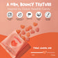 FUNDAY Sour Peach Hearts - 12 x 50g Bags - No Sugar Added - Gluten-Free Sour Candy with Natural Flavors & Prebiotic Fiber