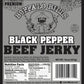 Buffalo Bills Beef Jerky Pieces, Smoked Black Pepper, 16oz (Pack of 1)