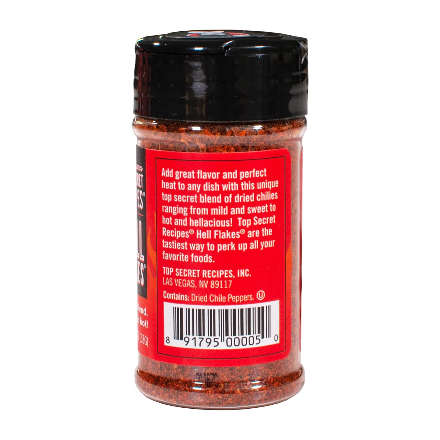Todd Wilburs Top Secret Recipes Crushed Red Pepper Flakes - Unique Blend of 5 Peppers - 1.9 oz, 2 Pack