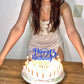 Rssta i Happy 13th Birthday Cake Topper, Glitter Number 13, Deep Blue, Paper, Model XM223