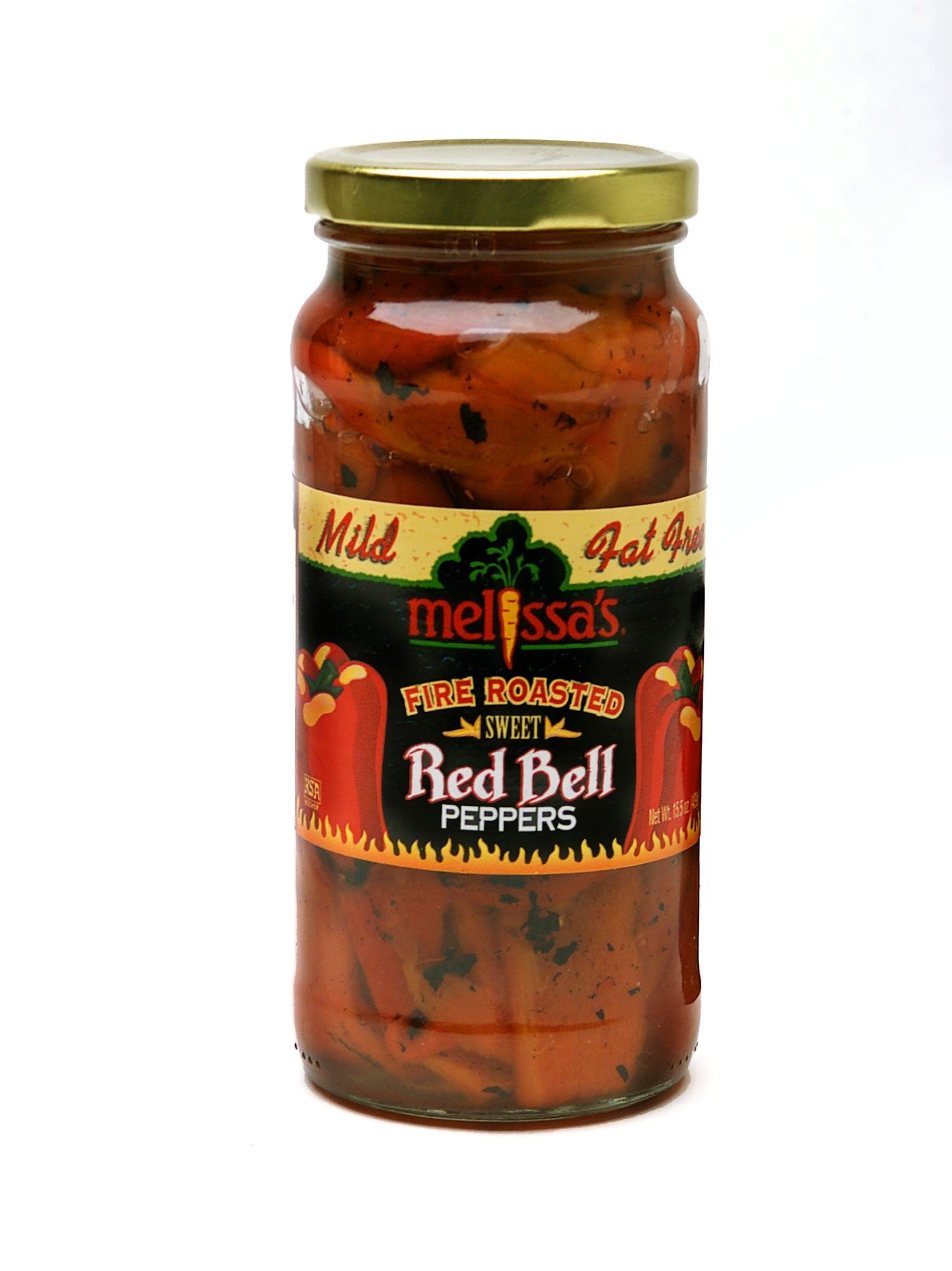 Melissas Fire Roasted Sweet Peppers, 3 Jars (15.5 fl oz)