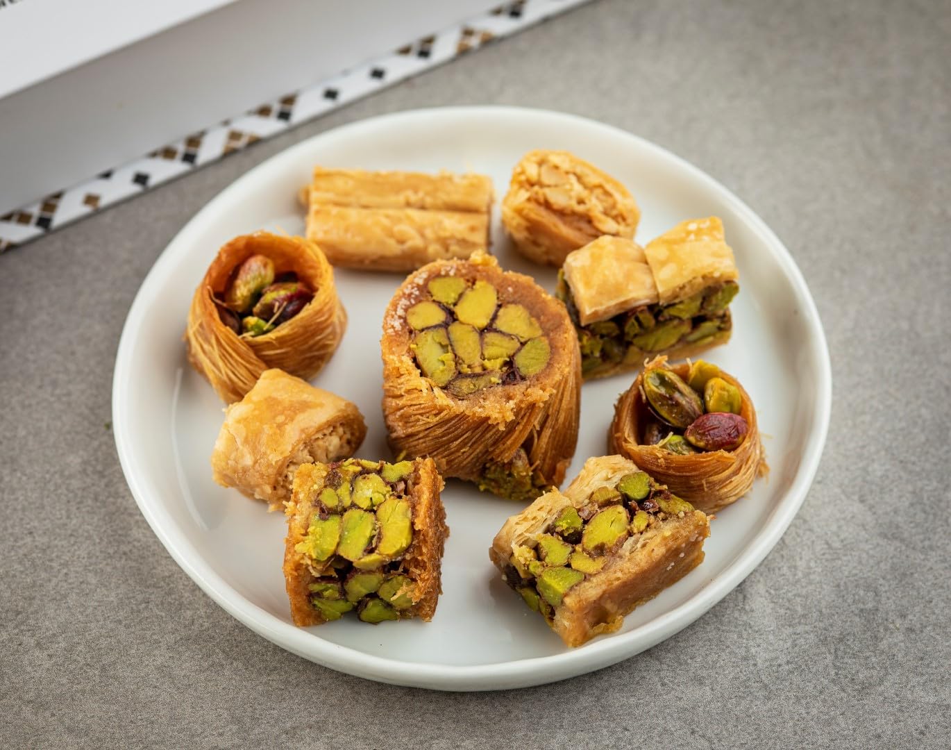 Yafa Baklava -Middle Eastern Sweets- Pistachio Baklava - Bakery Dessert - Turkish Delights Assorted - Eid Gift Basket - Turkish