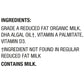 Horizon Organic DHA Omega-3 Milk, DHA 2 Percent Milk, 64 fl oz Half Gallon Carton