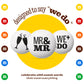M&MS WORLD Mr. and Mr.  Milk Chocolate Candy  5 lbs Bulk Candy for Wedding Decorations  Unique Favors  or Cake Topper