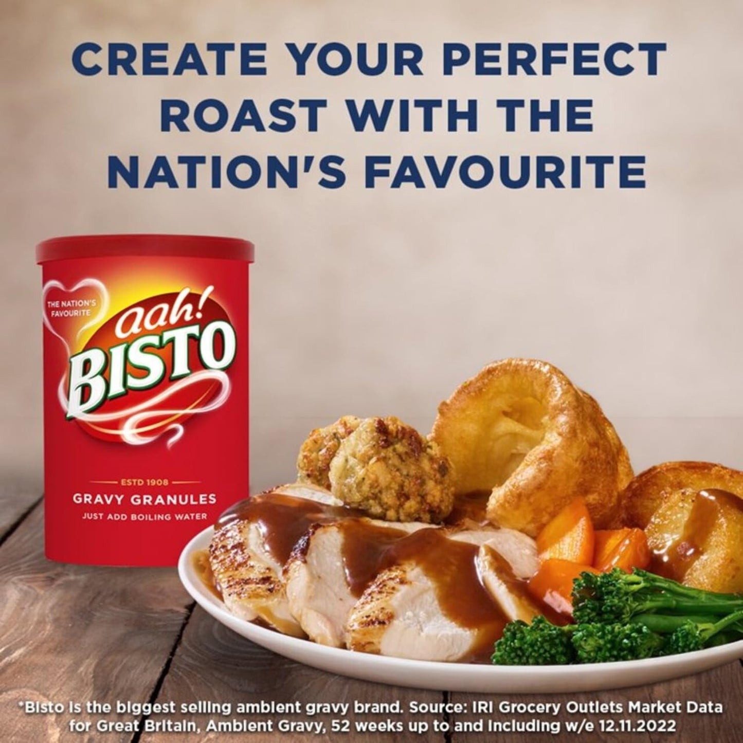 Bisto Gravy Granules, 5.9 Ounce - Rich and Savory Gravy Mix for Delicious Home-Cooked Meals, Perfect for Roasts, Mashed Potatoes