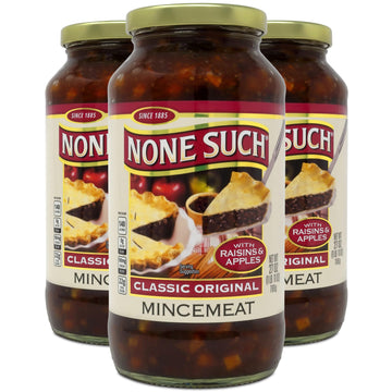None Such Classic Original Mincemeat with Raisins and Apples, 27 Ounce (Pack of 3)