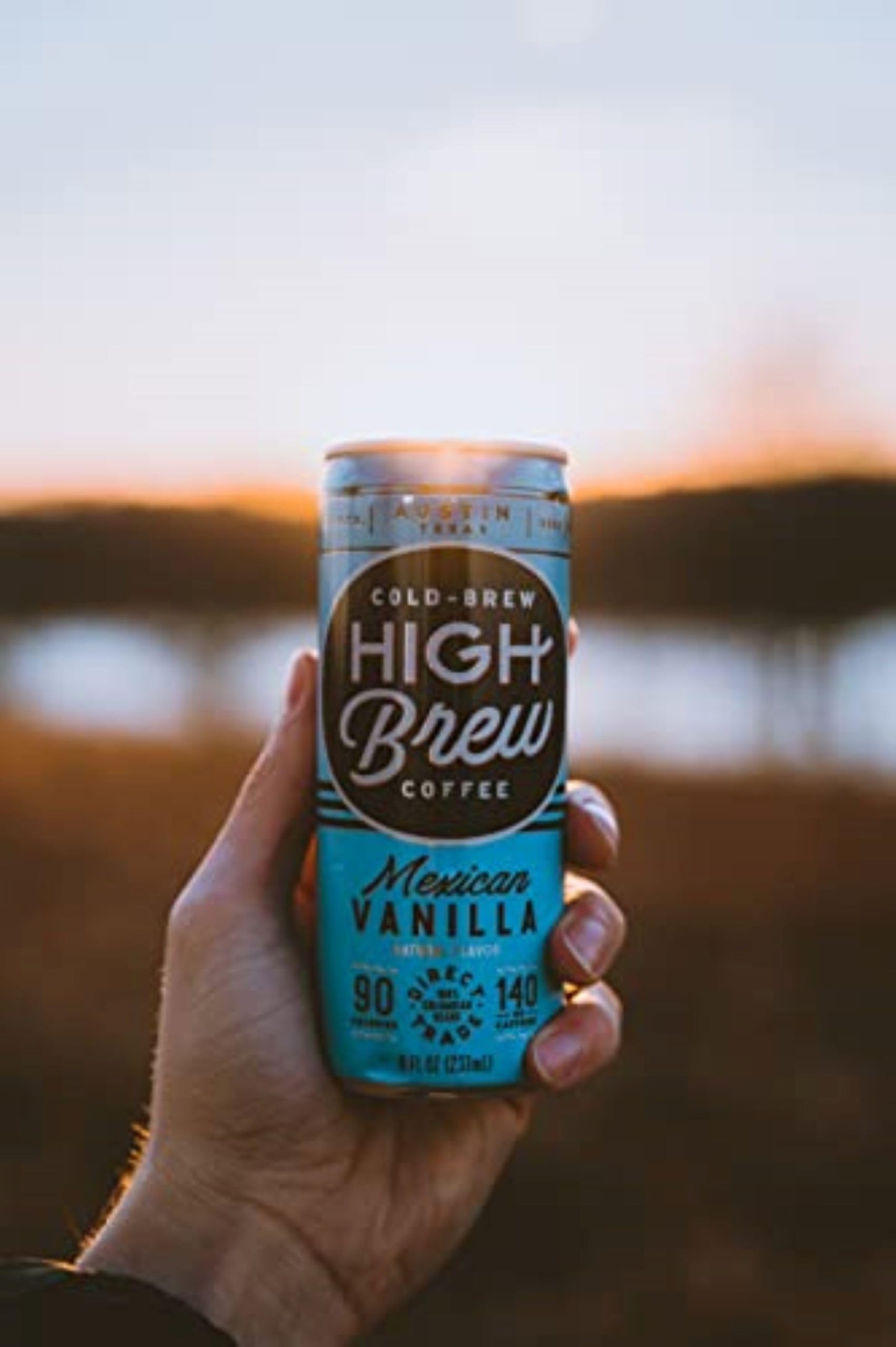 High Brew Coffee, Cold Brew Coffee, Mexican Vanilla, 8 Fl Oz, Ready-To-Drink (Pack Of 12)