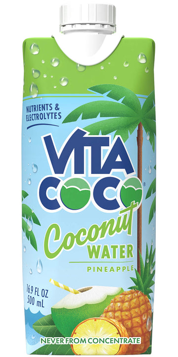 Vita Coco Coconut Water, Pineapple, 16.9 Fl Oz