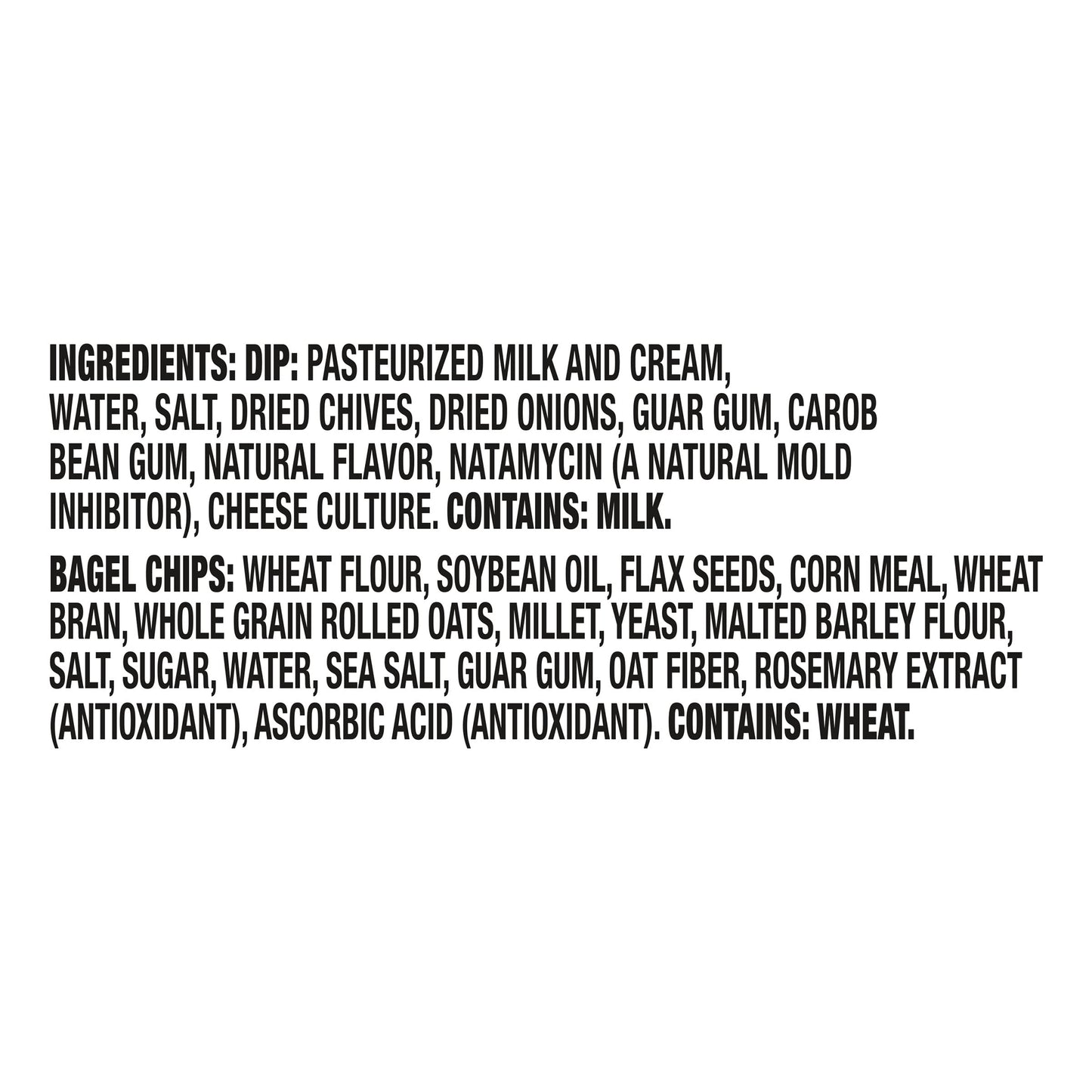 Philadelphia Multigrain Bagel Chips & Chive & Onion Cream Cheese Dip, 2.5 oz Tray