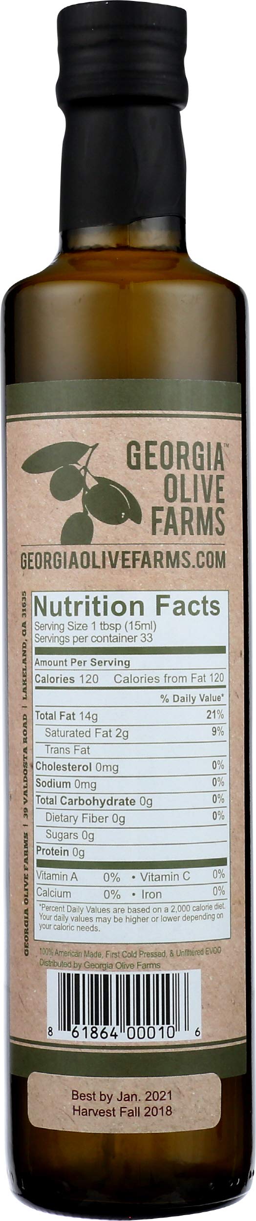 Georgia Olive Farms Extra Virgin Olive Oil, 16.9 Fz