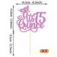 Rsstarxi 1 Pack Mis Quince 15 Cake Topper Glitter Hello 15 Fabulous Fifteen Cake Pick Cheers To 15 Years Cake Decorations For Happy 15Th Birthday Anniversary Party Supplies Purple