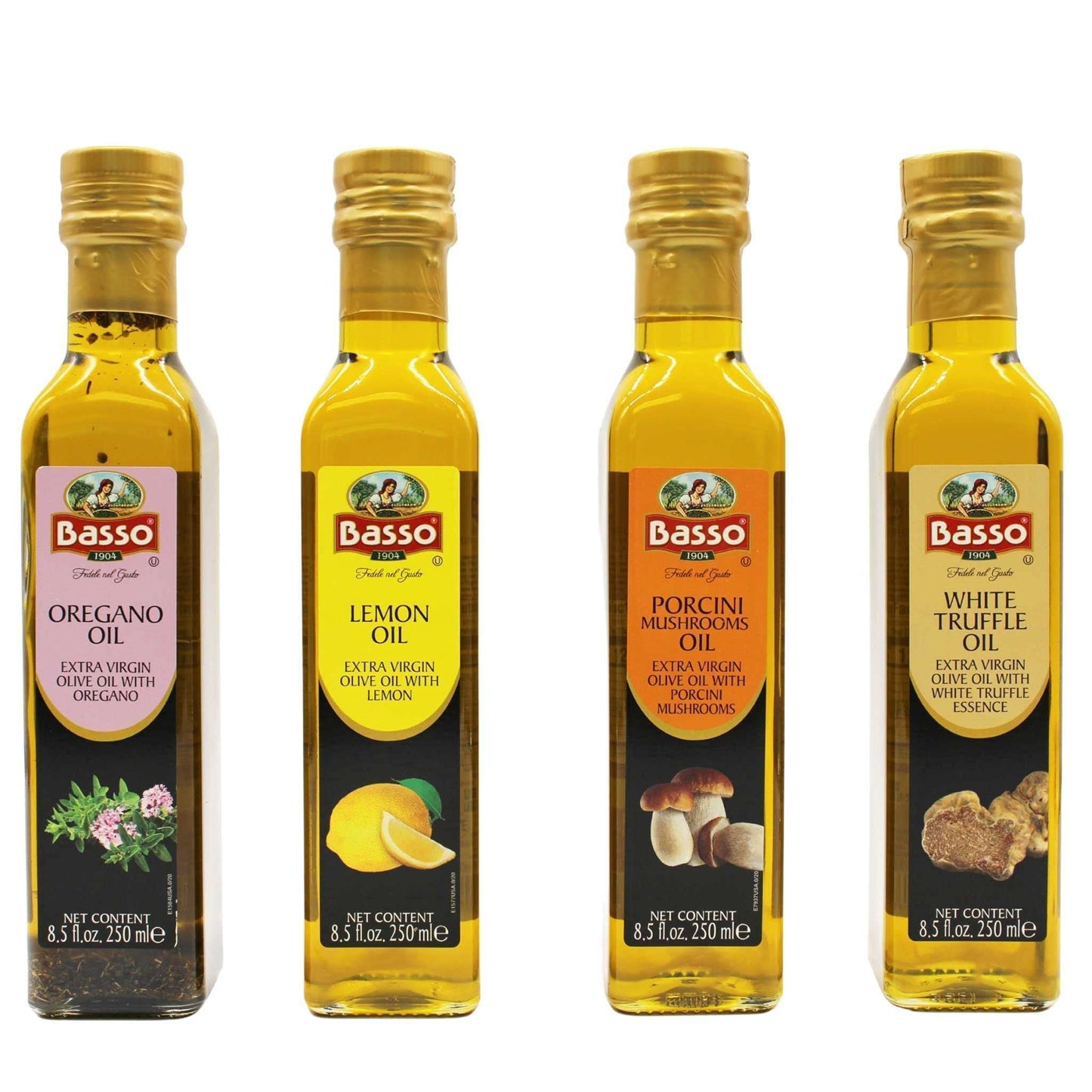 Olive Oil Gift Set, Gourmet Italian Tasting Set with Luxury Gift Box Included, White Truffle, Lemon, Porcini, Oregano Olive Oil'