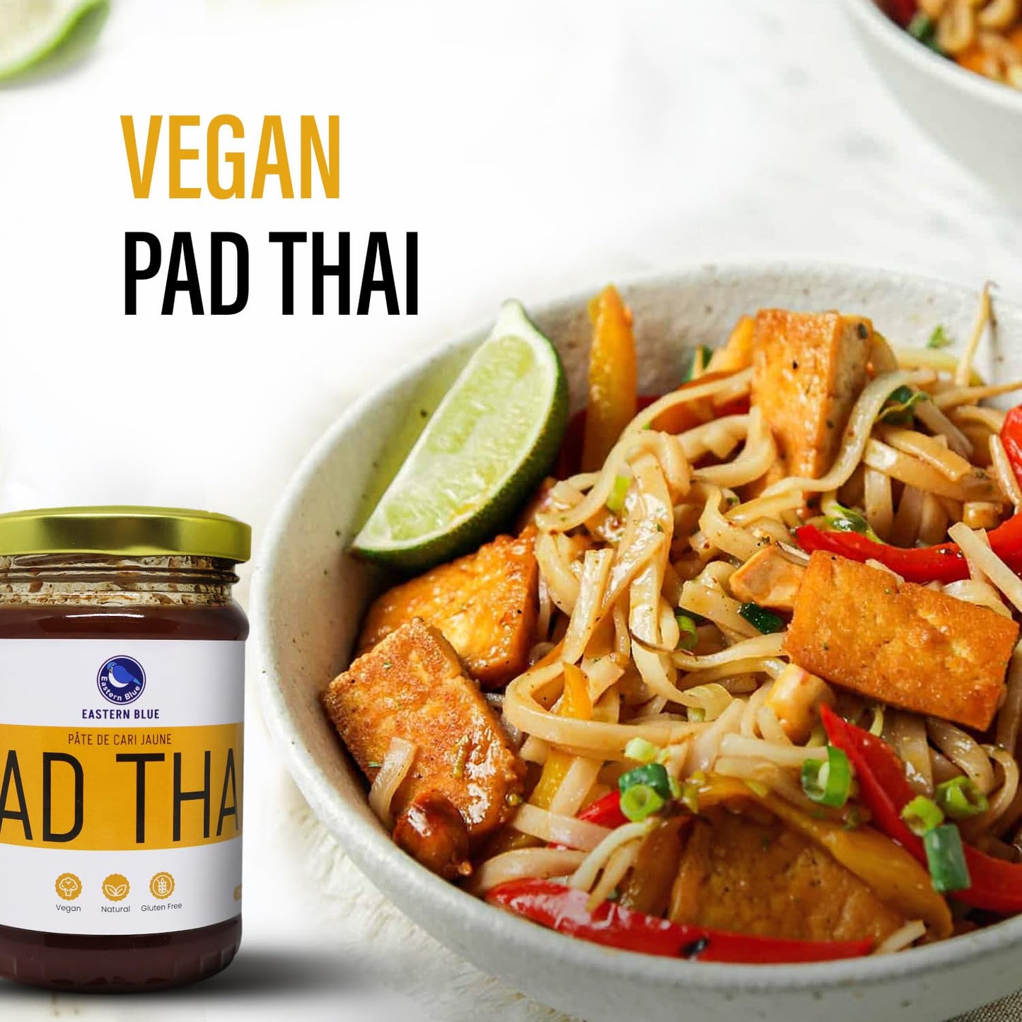 Eastern Blue Pad Thai Sauce Pack Of 2-16 Oz | Authentic Traditional Pad Thai Sauce | Vegan, Gluten Free & Nuts Free Asian Dish F