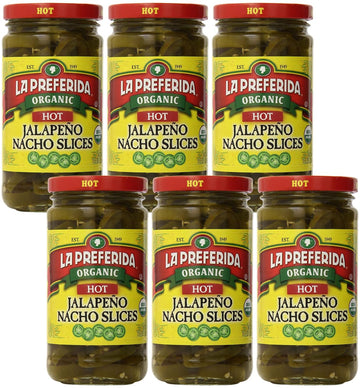 La Preferida Organic Jalapeno Nacho Slices, Hot , 11.5 Oz (Pack Of 6)