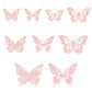 Gyufise 36 Pack Rose Gold Glitter 3D Butterfly Cupcake Toppers Hollow Butterfly Cake Decorations For Birthday Wedding Fairy Part