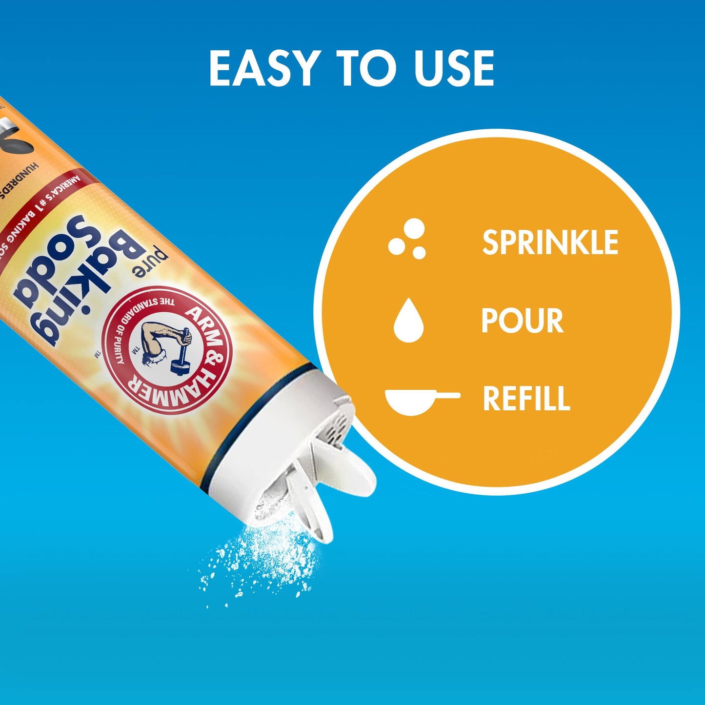 Arm & Hammer Baking Soda Shaker, 12 Oz (Pack of 6)