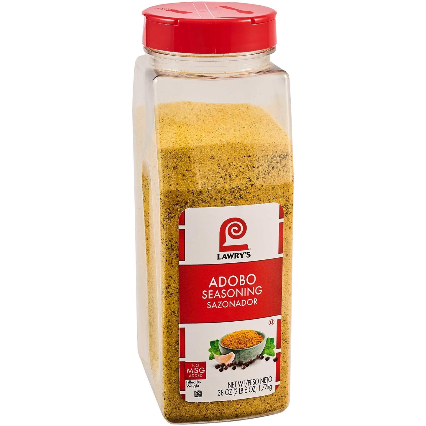 Lawrys Seasoning, Adobo, All-Purpose Seasoning, Made For Chefs, Classic Blend of Garlic, Oregano, Turmeric, Salt, and Black Pepp
