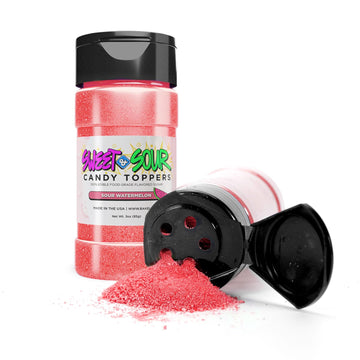Bakell - Sour Watermelon Candy Topper (85g 1x Shaker Jar) for Fruit, Food & Desserts
