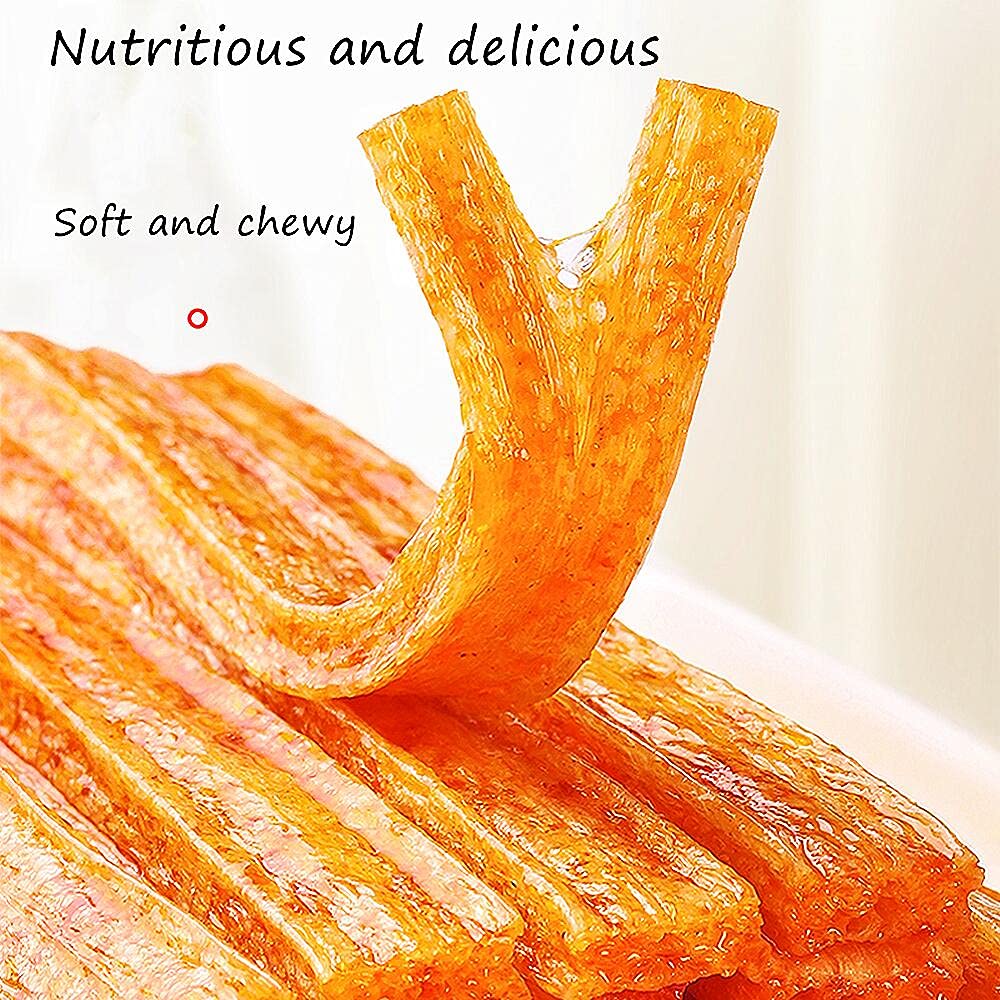 NERSQELX Spicy Strips - Vegan Gluten-Free Snack, Low Sugar, 65g Pack of 3