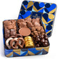 Blue Bow Gourmet Artisanal Chocolate Assortment Gift Tin - Full Size, Ideal for Birthdays, Thank You, and Holiday Gifts