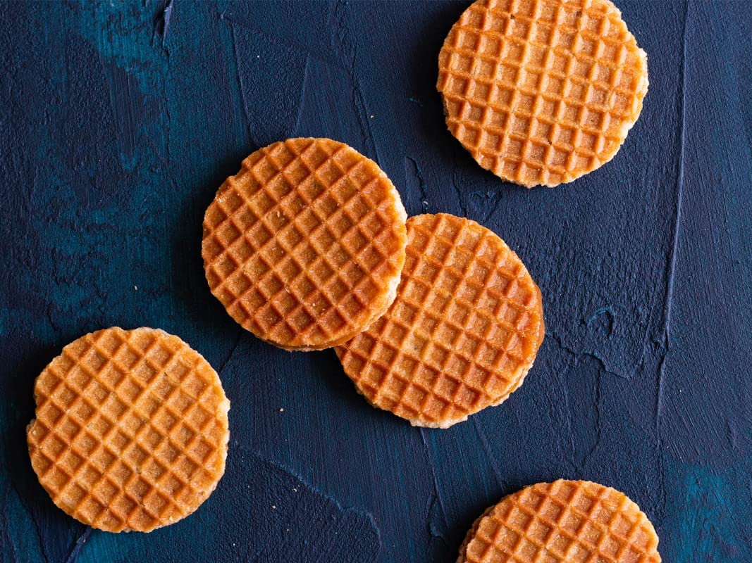 Daelmans Mini Caramel Stroopwafels - Individually Wrapped Waffle Cookies, Sweet Snack For Coffee & Tea, Authentic Soft Toasted D