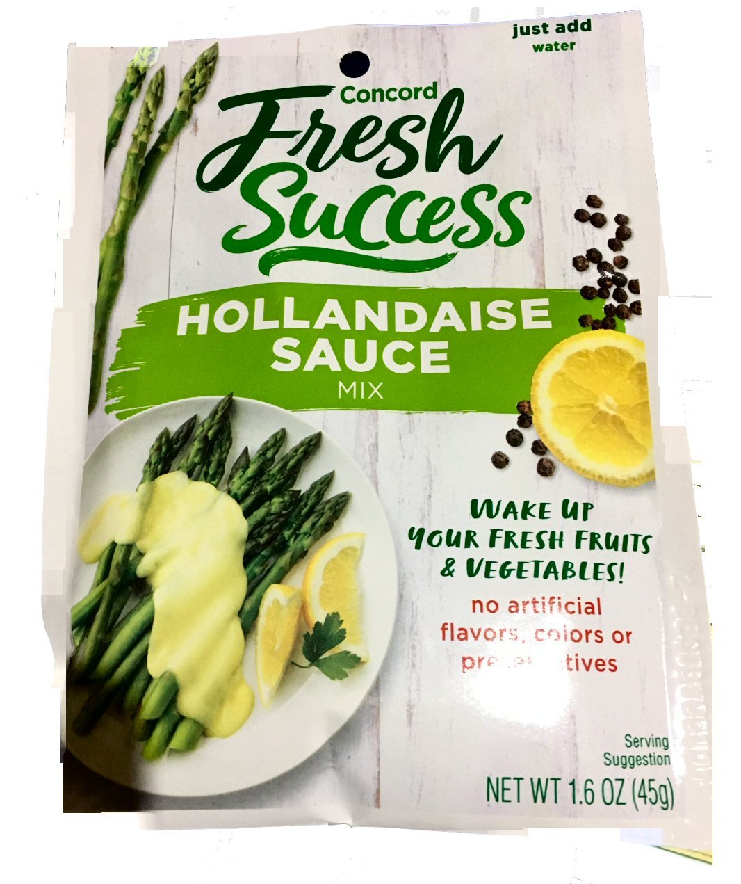 Concord Hollandaise Sauce, 1.6-Ounce Pouches (Pack of 18 )