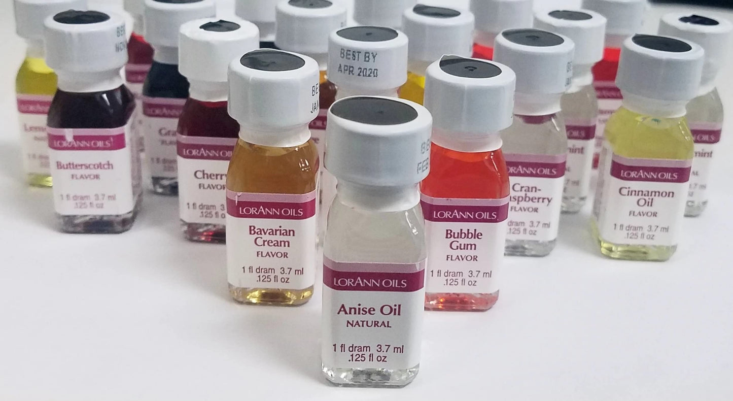 Lorann Ss Pack #4 Of 12 Fruity Flavors In 1 Dram Bottles (.0125 Fl Oz - 3.7Ml)