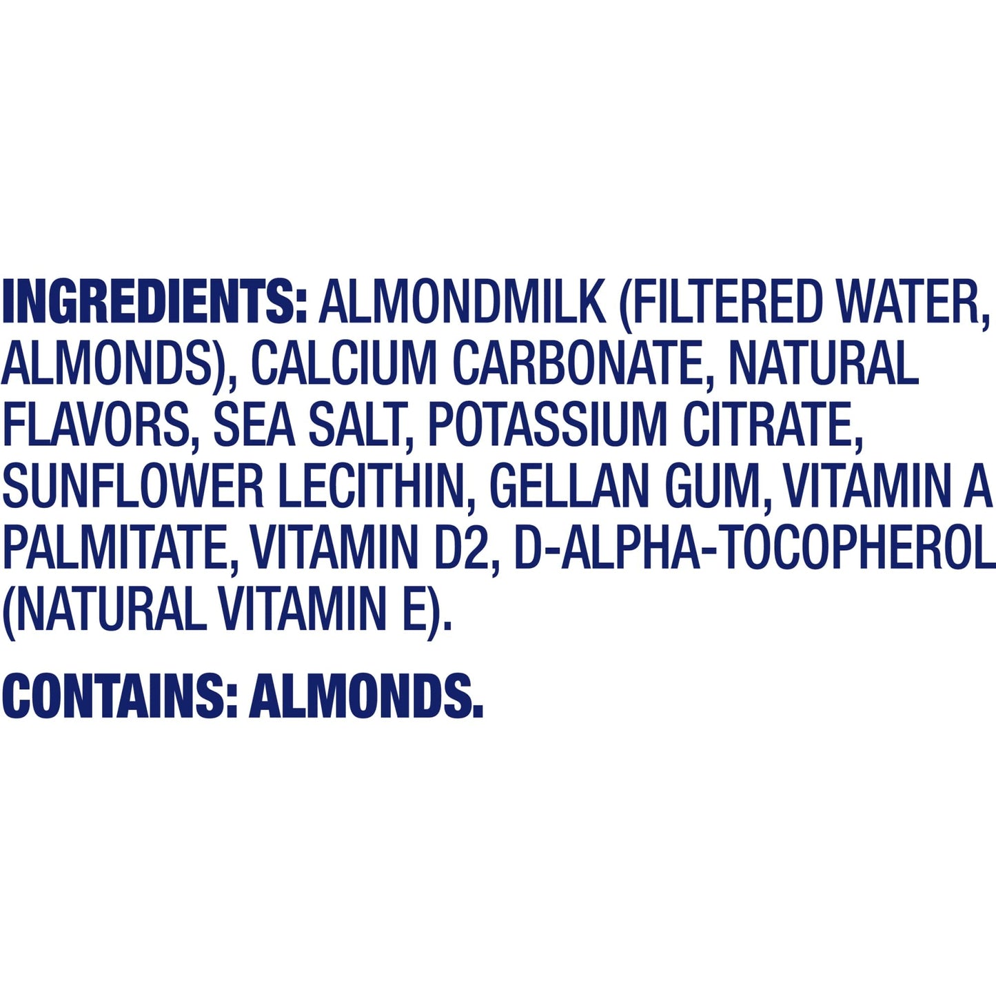 BLUE DIAMOND Unsweetened Vanilla Almondmilk, 0.5 GL