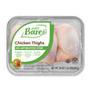 Just Bare Natural Fresh Chicken Thighs | No Antibiotics Ever | Bone-In | 1.25 LB