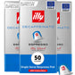 Illy Aluminum Espresso compact pieces, Decaf Coffee, Mild & Balanced, 10 Count (Pack of 5), Compatible with Nespresso Machines