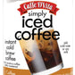 Caffe Dvita Simply Iced Coffee - 100% Colombian Arabica Instant Mix, Latte Mix, Low Calorie Iced Coffee, Lightly Sweetened, Dair