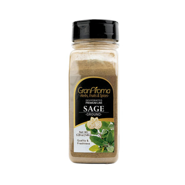 GranAroma Ground Sage, Earthy Flavor, Soups & Sauces, Versatile Herb (5.28 Ounce)
