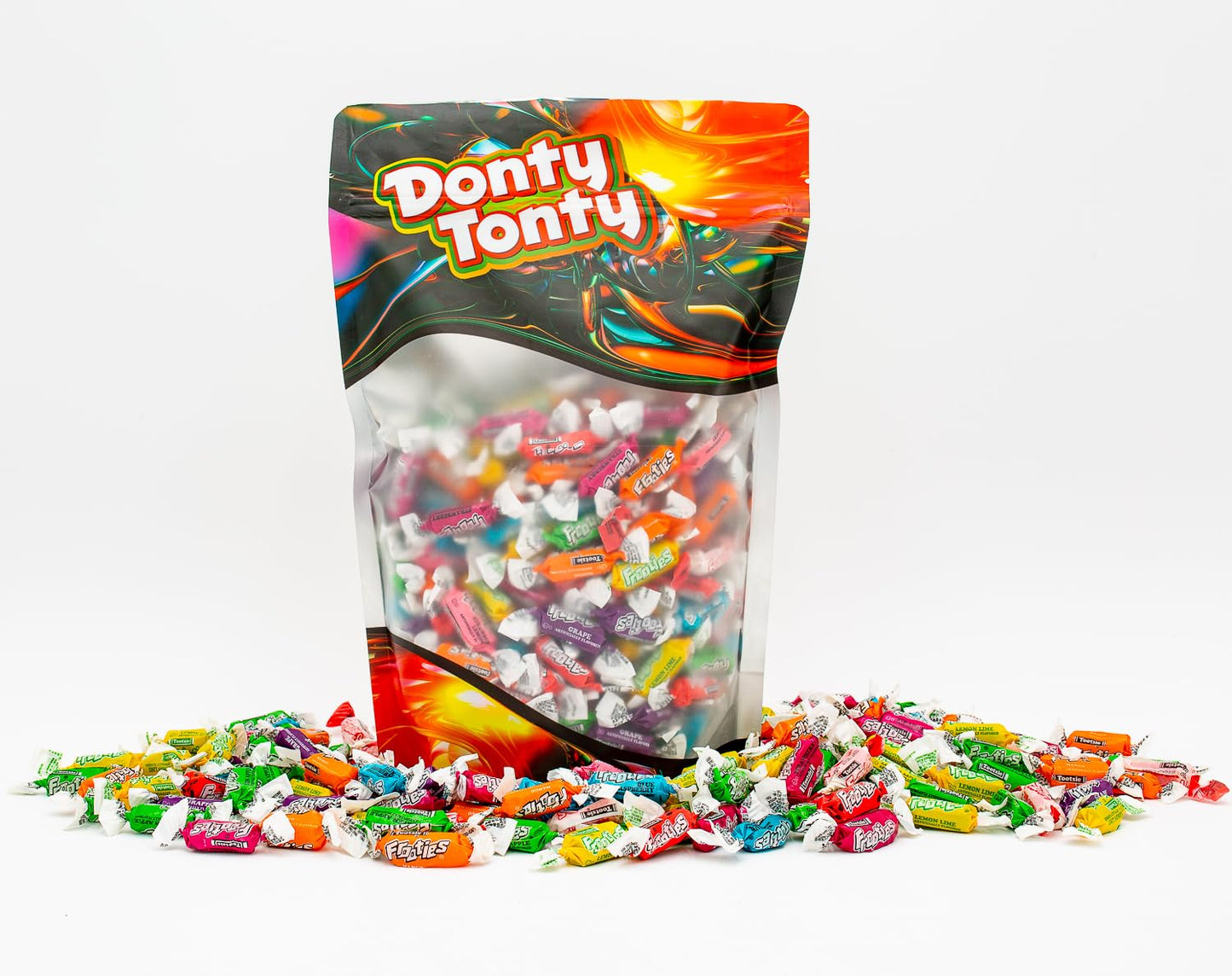 TOOTSIE FROOTIES Taffy Candy Assorted Mix (10 Flavors) - Tootsie Rolls Bulk Bag, Individually Wrapped, Fruit Chews, Gluten and P