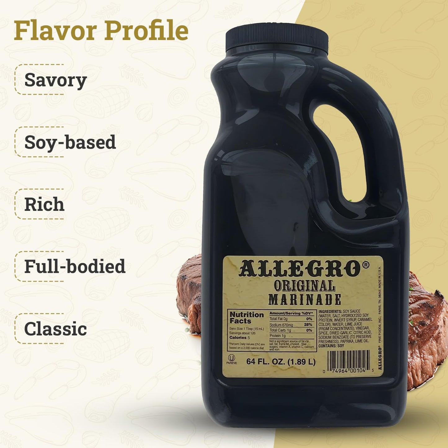 ALLEGRO - The Marinate Everything Marinades - Original 64 oz, Pack of 1