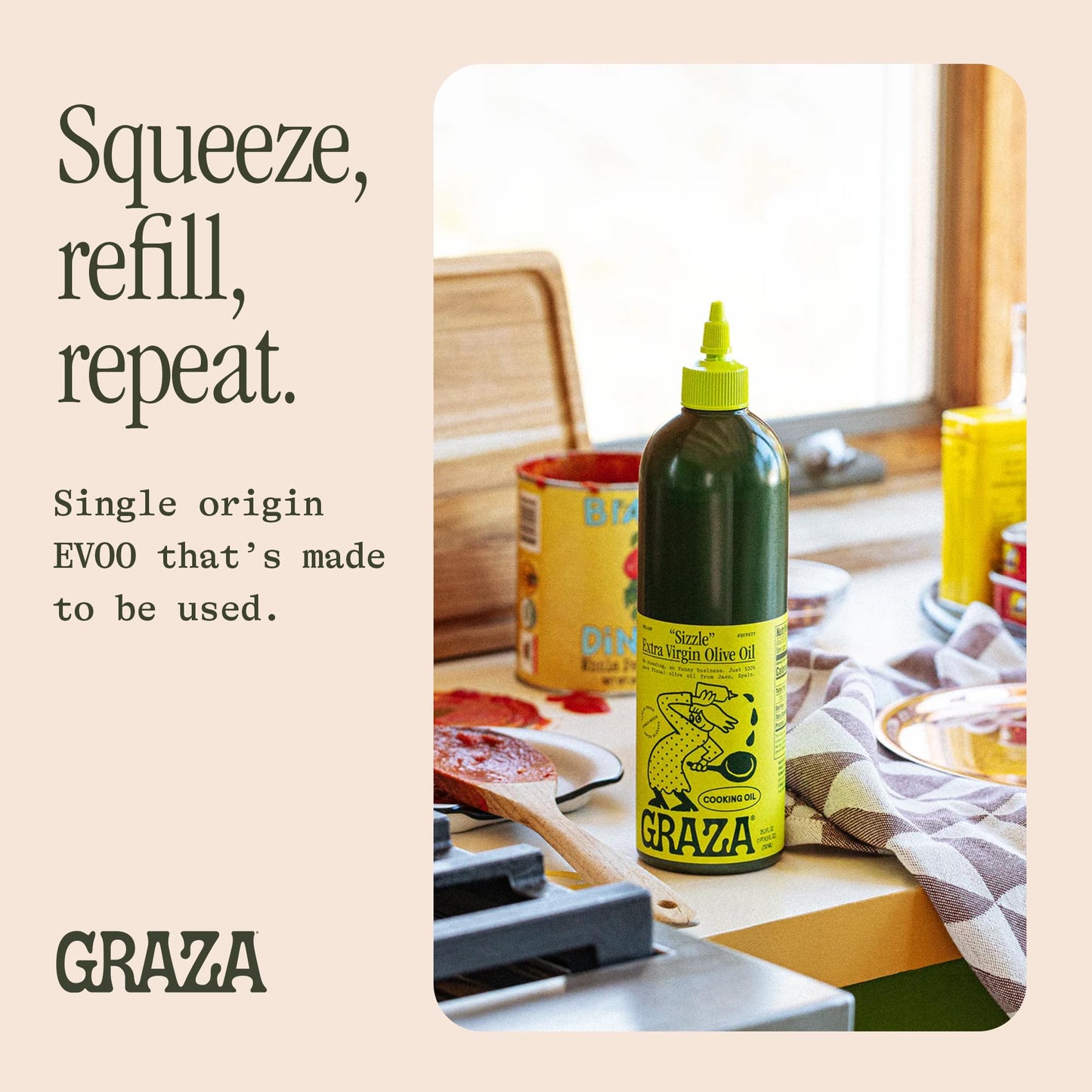 1 L Sizzle Extra Virgin Olive Oil For Cooking