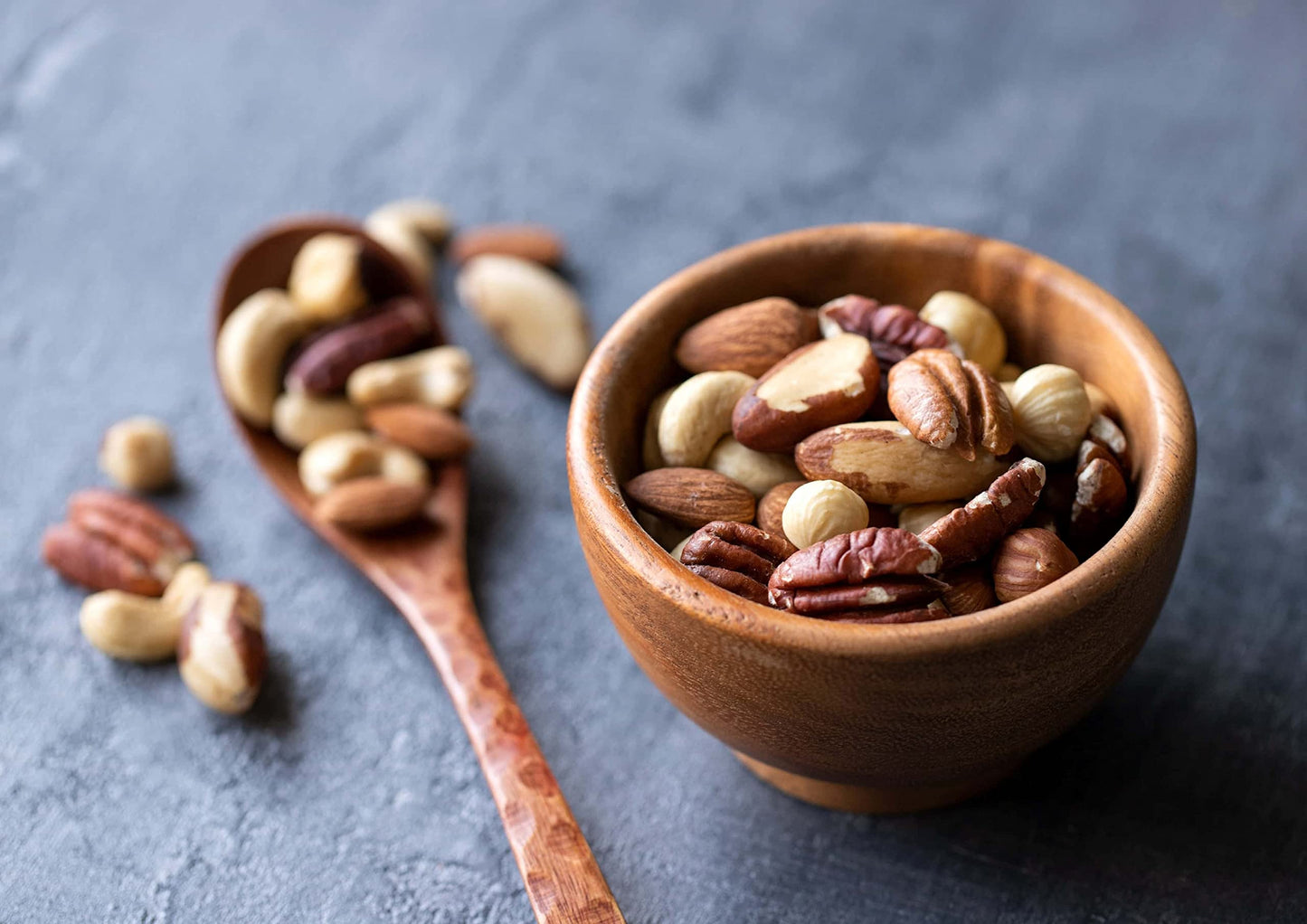 Food To Live Deluxe Unsalted Nuts Mix, 2 Pounds - A Blend Of Dry Roasted Pecans, Cashews, Hazelnuts, Almonds, Brazil Nuts. Oven