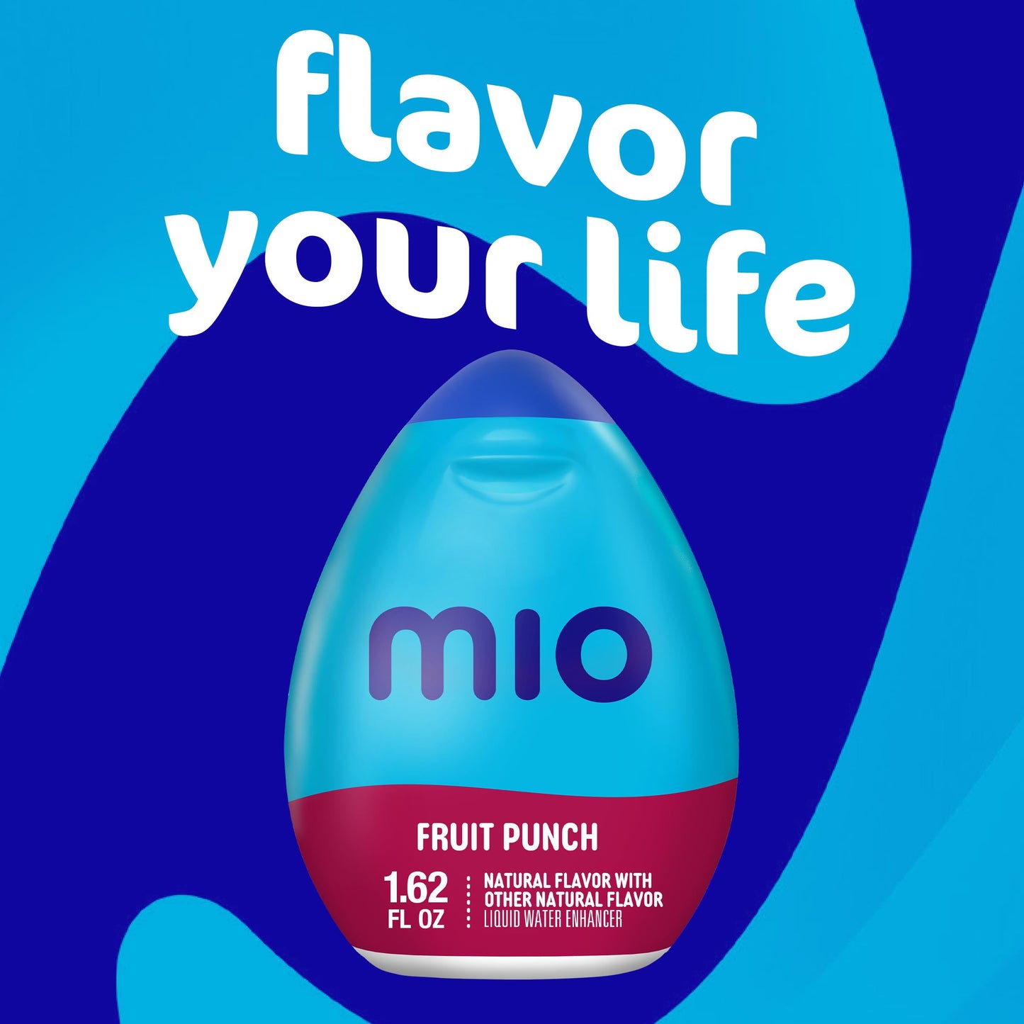 mio Fruit Punch Flavored with Other Natural Flavor Liquid Water Enhancer, 1.62 fl oz Bottle