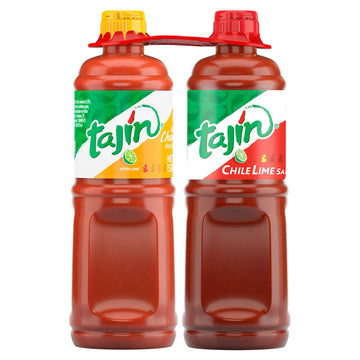 Tajin Fruity Chamoy Sauce 15.38Oz And Mild Hot Sauce 15.38Oz Bundle (Pack Of 2)