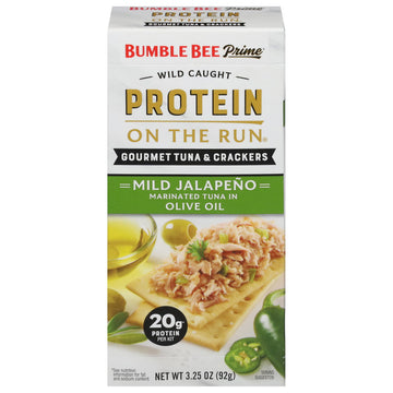 Bumble Bee Tuna Snack Kit - Gourmet Tuna in Olive Oil & Jalapeno with Crackers - 3.25 oz