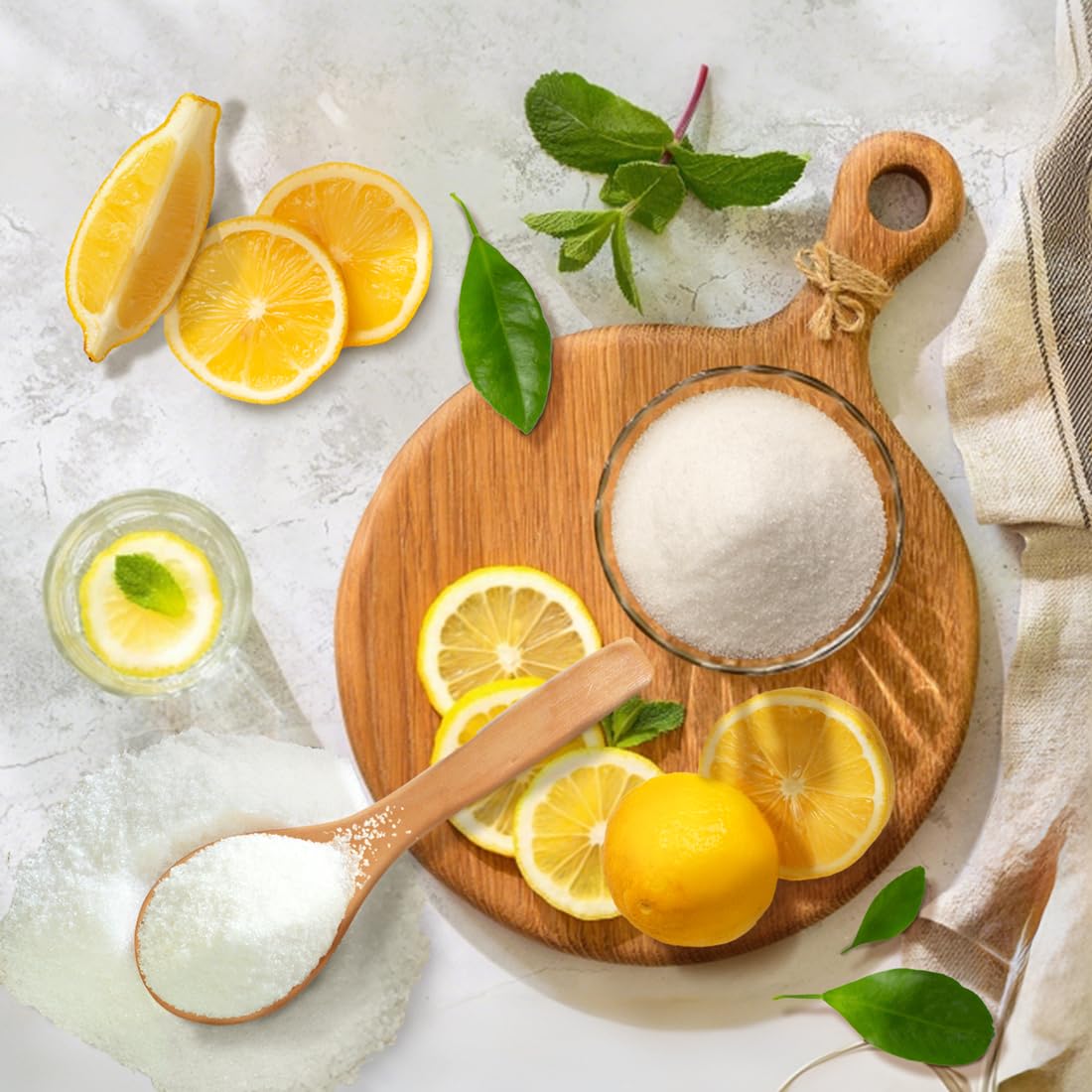 Fraunitsh Freeze Dried Lemon Powder 3.52Oz | Refreshing Lemon Juice Powder | Natural Fruit Powder For Drinks, Smoothies, Cooking