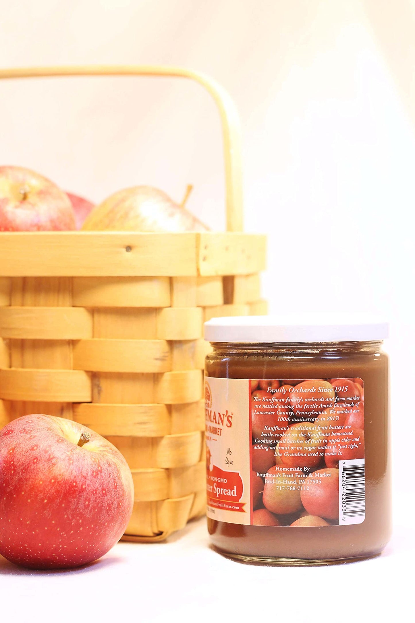 Kauffmans Fruit Farm Apple Butter Spread, Homemade, 17 Oz. (Case of 12)