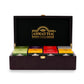 Ahmad Tea Wooden Tea Keeper Box with 80 Assorted Tea Bags, Model 921
