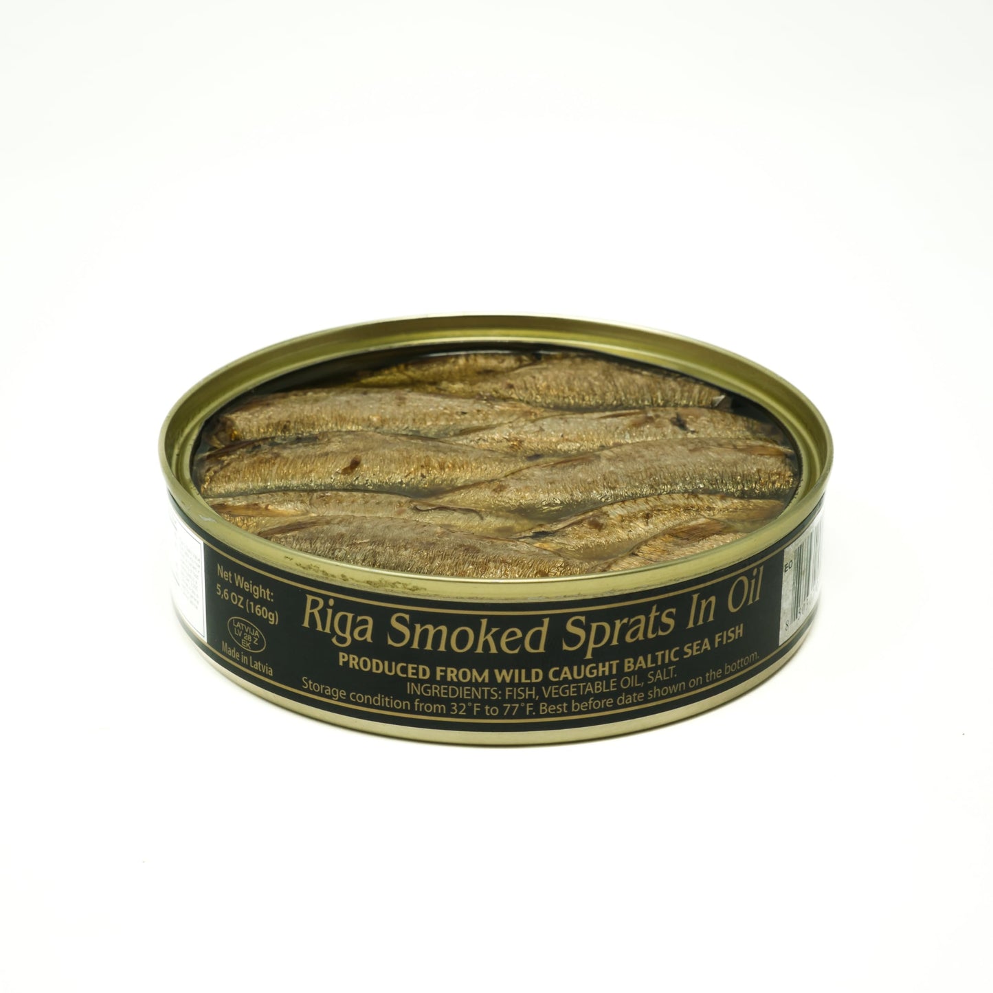 GRILLED CATCH Smoked Sprats in Vegetable Oil, 12 Pack of 5.6 oz Tins, Kosher, Product of Latvia