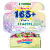 Hi Chew 4 Flavors, Bulk 165+ Pieces, 2 Pound (Hi Chew Fruit Strawberry, Mango, Green Apple, Grape) (4 Flavors, 2 Pound)